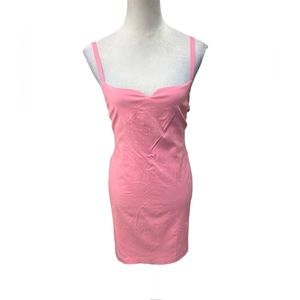 Taiga Pink Square Neckline Sleeveless Dress / Size:6 (Petite) Item# 1-14520